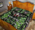 Ohaprints-Quilt-Bed-Set-Pillowcase-Deer-Hunting-Green-Camo-Camouflage-Us-Flag-Hunter-Custom-Personalized-Name-Blanket-Bedspread-Bedding-340-Queen (80'' x 90'')