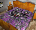 Ohaprints-Quilt-Bed-Set-Pillowcase-Deer-Hunting-Purple-Camouflage-Pattern-Us-Flag-Hunter-Custom-Personalized-Name-Blanket-Bedspread-Bedding-1513-Queen (80'' x 90'')