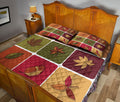 Ohaprints-Quilt-Bed-Set-Pillowcase-Autumn-Leaves-Patchwork-Fall-Maple-Leaf-Autumn-Harvest-Leaves-Blanket-Bedspread-Bedding-3264-King (90'' x 100'')