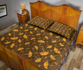 Ohaprints-Quilt-Bed-Set-Pillowcase-Fall-Autumn-Orange-Umbrellas-Water-Drops-Composed-Randomly-Pattern-Blanket-Bedspread-Bedding-3265-King (90'' x 100'')