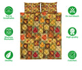 Ohaprints-Quilt-Bed-Set-Pillowcase-Autumn-Leaves-Patchwork-Maple-Leaf-Autumn-Harvest-Leaves-Autumn-Thanksgivin-Blanket-Bedspread-Bedding-3266-Double (70'' x 80'')