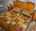 Ohaprints-Quilt-Bed-Set-Pillowcase-Autumn-Leaves-Patchwork-Maple-Leaf-Autumn-Harvest-Leaves-Autumn-Thanksgivin-Blanket-Bedspread-Bedding-3266-King (90'' x 100'')