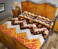 Ohaprints-Quilt-Bed-Set-Pillowcase-Autumn-Patchwork-Falling-Leaves-Polka-Dot-Chevron-Pattern-Autumn-Harves-Leaves-Blanket-Bedspread-Bedding-3269-King (90'' x 100'')