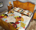 Ohaprints-Quilt-Bed-Set-Pillowcase-Autumn-Patchwork-Leaves-Berries-Maple-Leaf-Autumn-Harves-Leaves-Autumn-Blanket-Bedspread-Bedding-3270-King (90'' x 100'')