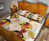 Ohaprints-Quilt-Bed-Set-Pillowcase-Autumn-Patchwork-Leaves-Berries-Maple-Leaf-Autumn-Harves-Leaves-Autumn-Blanket-Bedspread-Bedding-3270-King (90&#39;&#39; x 100&#39;&#39;)