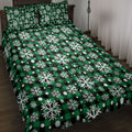 Ohaprints-Quilt-Bed-Set-Pillowcase-Christmas-Snowflake-Green-Grid-White-Buffalo-Plaid-Unique-Gifts-Blanket-Bedspread-Bedding-4159-Throw (55'' x 60'')