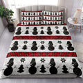 Ohaprints-Quilt-Bed-Set-Pillowcase-Snowman-And-Christmas-Tree-Christmas-New-Year-Pattern-Buffalo-Plaid-Blanket-Bedspread-Bedding-4161-King (90'' x 100'')