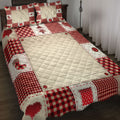 Ohaprints-Quilt-Bed-Set-Pillowcase-Christmas-Patchwork-Red-Plaid-Pattern-Unique-Christmas-Gifts-Blanket-Bedspread-Bedding-4165-Throw (55'' x 60'')