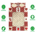 Ohaprints-Quilt-Bed-Set-Pillowcase-Christmas-Patchwork-Red-Plaid-Pattern-Unique-Christmas-Gifts-Blanket-Bedspread-Bedding-4165-Double (70'' x 80'')