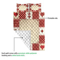 Ohaprints-Quilt-Bed-Set-Pillowcase-Christmas-Patchwork-Red-Plaid-Pattern-Unique-Christmas-Gifts-Blanket-Bedspread-Bedding-4165-Queen (80'' x 90'')