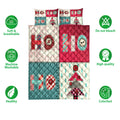 Ohaprints-Quilt-Bed-Set-Pillowcase-Christmas-Patchwork-Ho-Ho-Ho-Winter-Holiday-Unique-Christmas-Gifts-Blanket-Bedspread-Bedding-4168-Double (70'' x 80'')