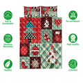 Ohaprints-Quilt-Bed-Set-Pillowcase-Christmas-Patchwork-Christmas-Tree-Stocking-Unique-Christmas-Gift-Blanket-Bedspread-Bedding-4170-Double (70'' x 80'')