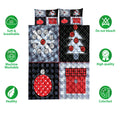 Ohaprints-Quilt-Bed-Set-Pillowcase-Patchwork-Christmas-Tree-And-Ball-Unique-Christmas-Gifts-Blanket-Bedspread-Bedding-4172-Double (70'' x 80'')