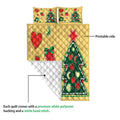 Ohaprints-Quilt-Bed-Set-Pillowcase-Christmas-Tree-And-Gift-Boxes-With-Star-Unique-Christmas-Gifts-Blanket-Bedspread-Bedding-4176-Queen (80'' x 90'')