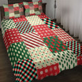 Ohaprints-Quilt-Bed-Set-Pillowcase-Christmas-Patchwork-Snowflake-Christmas-Tree-Buffalo-Plaid-Blanket-Bedspread-Bedding-4180-Throw (55'' x 60'')