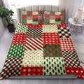 Ohaprints-Quilt-Bed-Set-Pillowcase-Christmas-Patchwork-Snowflake-Christmas-Tree-Buffalo-Plaid-Blanket-Bedspread-Bedding-4180-King (90'' x 100'')