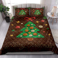 Ohaprints-Quilt-Bed-Set-Pillowcase-Merry-Christmas-Greeting-Patchwork-Christmas-Tree-Knitting-Pattern-Blanket-Bedspread-Bedding-4181-King (90'' x 100'')