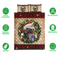 Ohaprints-Quilt-Bed-Set-Pillowcase-Sloth-Wearing-Wreath-A-Christmas-Hat-Gift-Boxes-Red-Buffalo-Plaid-Blanket-Bedspread-Bedding-3751-Double (70'' x 80'')