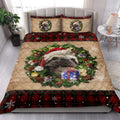 Ohaprints-Quilt-Bed-Set-Pillowcase-Sloth-Wearing-Wreath-A-Christmas-Hat-Gift-Boxes-Red-Buffalo-Plaid-Blanket-Bedspread-Bedding-3751-King (90'' x 100'')