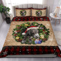 Ohaprints-Quilt-Bed-Set-Pillowcase-Donkey-Wearing-Wreath-A-Christmas-Hat-Gift-Boxes-Red-Buffalo-Plaid-Blanket-Bedspread-Bedding-3754-King (90'' x 100'')