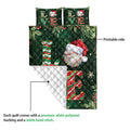 Ohaprints-Quilt-Bed-Set-Pillowcase-Love-Baseball-With-Christmas-Hat-Holly-Berry--Snowflake-Xmas-Blanket-Bedspread-Bedding-3763-Queen (80'' x 90'')