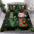 Ohaprints-Quilt-Bed-Set-Pillowcase-Love-Baseball-With-Christmas-Hat-Holly-Berry--Snowflake-Xmas-Blanket-Bedspread-Bedding-3763-King (90'' x 100'')