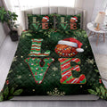 Ohaprints-Quilt-Bed-Set-Pillowcase-Love-Basketball-With-Christmas-Hat-Holly-Berry--Snowflake-Holiday-Blanket-Bedspread-Bedding-3767-King (90'' x 100'')