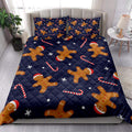 Ohaprints-Quilt-Bed-Set-Pillowcase-Gingerbread-Man-Xmas-Hat-Candy-Cane-Winter-Holiday-Christmas-Gifts-Blanket-Bedspread-Bedding-4192-King (90'' x 100'')