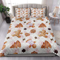 Ohaprints-Quilt-Bed-Set-Pillowcase-Gingerbread-Cinnamon-Watercolor-Christmas-Winter-Holiday-Blanket-Bedspread-Bedding-4200-King (90'' x 100'')