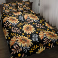 Ohaprints-Quilt-Bed-Set-Pillowcase-Autumn-Sunflower-Berries-Fall-Leaves-Halloween-Holiday-Thanksgiving-Harvest-Blanket-Bedspread-Bedding-3291-Throw (55'' x 60'')