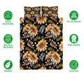 Ohaprints-Quilt-Bed-Set-Pillowcase-Autumn-Sunflower-Berries-Fall-Leaves-Halloween-Holiday-Thanksgiving-Harvest-Blanket-Bedspread-Bedding-3291-Double (70'' x 80'')