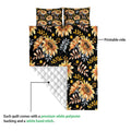 Ohaprints-Quilt-Bed-Set-Pillowcase-Autumn-Sunflower-Berries-Fall-Leaves-Halloween-Holiday-Thanksgiving-Harvest-Blanket-Bedspread-Bedding-3291-Queen (80'' x 90'')