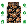 Ohaprints-Quilt-Bed-Set-Pillowcase-Autumn-Pumpkins-Sunflower-Fall-Leaves-Flower--Holiday-Thanksgiving-Harvest-Blanket-Bedspread-Bedding-3292-Double (70'' x 80'')