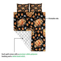 Ohaprints-Quilt-Bed-Set-Pillowcase-Autumn-Pumpkins-Sunflower-Fall-Leaves-Flower--Holiday-Thanksgiving-Harvest-Blanket-Bedspread-Bedding-3292-Queen (80'' x 90'')