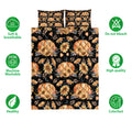 Ohaprints-Quilt-Bed-Set-Pillowcase-Autumn-Of-Pumpkins-Sunflower-Berries-Fallen-Leaves-Thanksgiving-Harves-Blanket-Bedspread-Bedding-3296-Double (70'' x 80'')