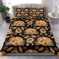 Ohaprints-Quilt-Bed-Set-Pillowcase-Autumn-Of-Pumpkins-Sunflower-Berries-Fallen-Leaves-Thanksgiving-Harves-Blanket-Bedspread-Bedding-3296-King (90'' x 100'')