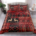 Ohaprints-Quilt-Bed-Set-Pillowcase-Christmas-Elk-Winter-Nordic-Abstract-Jacquard-Pattern-Patchwork-Blanket-Bedspread-Bedding-4208-King (90'' x 100'')