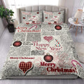 Ohaprints-Quilt-Bed-Set-Pillowcase-Merry-Christmas-Happy-New-Year-Newspaper-Pattern-Christmas-Gift-Blanket-Bedspread-Bedding-4210-King (90'' x 100'')