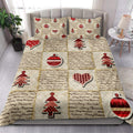 Ohaprints-Quilt-Bed-Set-Pillowcase-Merry-Christmas-Newspaper-Patchwork-Red-Pattern-Christmas-Gifts-Blanket-Bedspread-Bedding-4212-King (90'' x 100'')