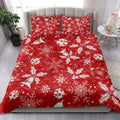 Ohaprints-Quilt-Bed-Set-Pillowcase-Christmas-With-Snowflake-Mistletoe-Bell-Red-Pattern-Christmas-Gifts-Blanket-Bedspread-Bedding-4219-King (90'' x 100'')