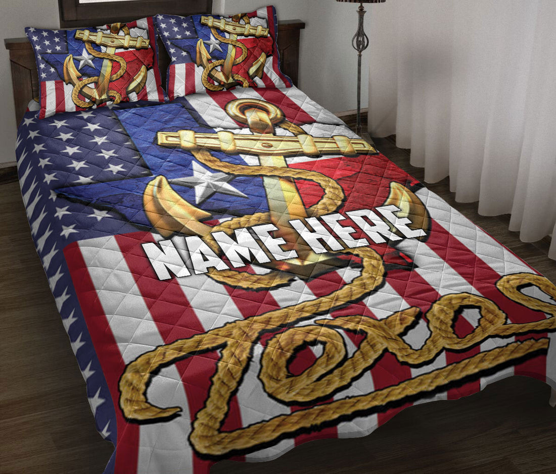 Ohaprints-Quilt-Bed-Set-Pillowcase-Texas-Flag-Anchor-Wild-West-Western-Texas-Custom-Personalized-Name-Blanket-Bedspread-Bedding-949-Throw (55'' x 60'')