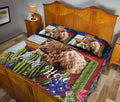 Ohaprints-Quilt-Bed-Set-Pillowcase-Texas-Flag-Longhorn-Country-Wild-West-Western-Texas-Custom-Personalized-Name-Blanket-Bedspread-Bedding-2709-Queen (80'' x 90'')