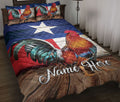 Ohaprints-Quilt-Bed-Set-Pillowcase-Rooster-Texas-Flag-Wild-West-Western-Texas-Custom-Personalized-Name-Blanket-Bedspread-Bedding-1531-Throw (55'' x 60'')