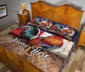 Ohaprints-Quilt-Bed-Set-Pillowcase-Rooster-Texas-Flag-Wild-West-Western-Texas-Custom-Personalized-Name-Blanket-Bedspread-Bedding-1531-Queen (80'' x 90'')