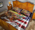 Ohaprints-Quilt-Bed-Set-Pillowcase-Texas-Eagle-Longhorn-Wild-West-Western-Texas-Custom-Personalized-Name-Blanket-Bedspread-Bedding-2259-Queen (80'' x 90'')