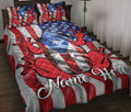 Ohaprints-Quilt-Bed-Set-Pillowcase-Puerto-Rico-American-Flag-Pattern-Puerto-Rican-Custom-Personalized-Name-Blanket-Bedspread-Bedding-952-Throw (55'' x 60'')