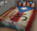 Ohaprints-Quilt-Bed-Set-Pillowcase-Puerto-Rico-Indigenous-Taino-Symbol-Coqui-Custom-Personalized-Name-Blanket-Bedspread-Bedding-1533-King (90'' x 100'')