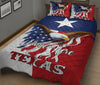 Ohaprints-Quilt-Bed-Set-Pillowcase-Texas-Eagle-Flag-Wild-West-Western-Texas-Custom-Personalized-Name-Blanket-Bedspread-Bedding-361-King (90&#39;&#39; x 100&#39;&#39;)
