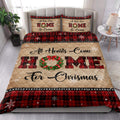 Ohaprints-Quilt-Bed-Set-Pillowcase-All-Hearts-Come-Home-For-Christmas-Snowflake-Red-Buffalo-Plaid-Gift-Blanket-Bedspread-Bedding-3797-King (90'' x 100'')