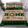 Ohaprints-Quilt-Bed-Set-Pillowcase-All-Hearts-Come-Home-For-Christmas-Snowflake-Green-Buffalo-Plaid-Blanket-Bedspread-Bedding-3798-King (90&#39;&#39; x 100&#39;&#39;)